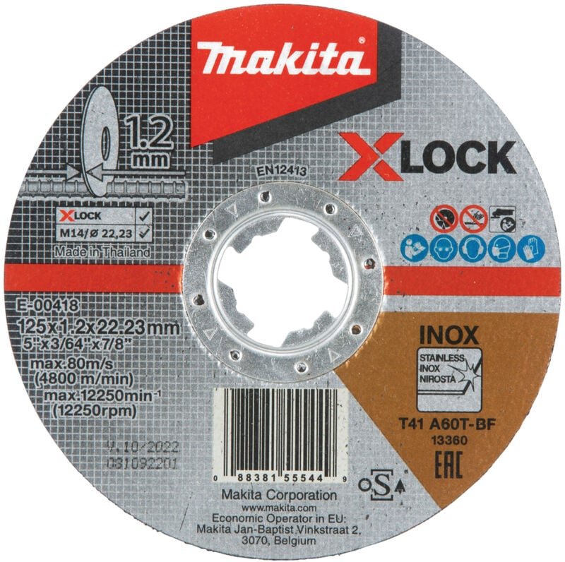E-00418 Trennscheibe 125x1,2mm inox - Makita
