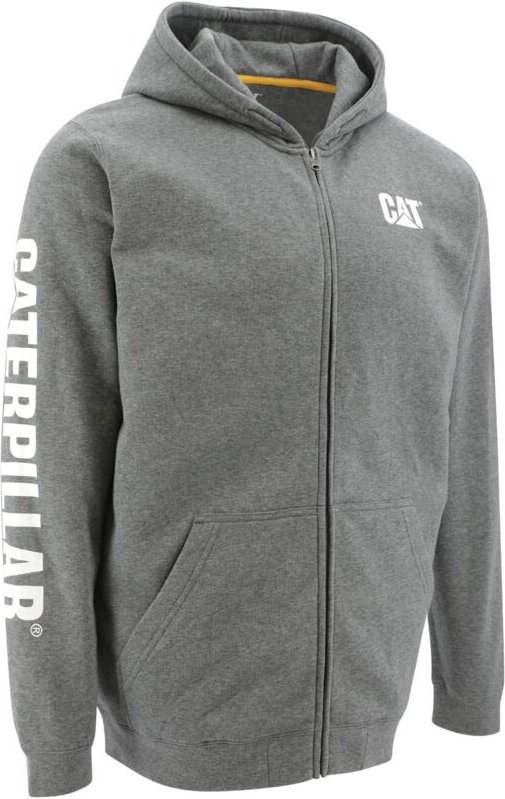 Zip Hoodie Midweight Größe xl Grau - CAT