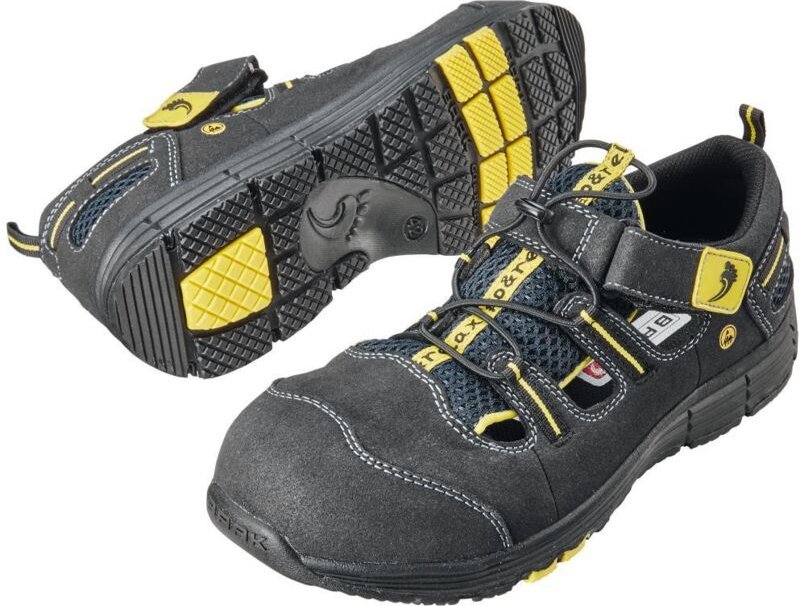 Sicherheitssandale Rene2 Gr.47 blau/gelb Mikrofaser/Mesh S1P SRC ESD EN20345