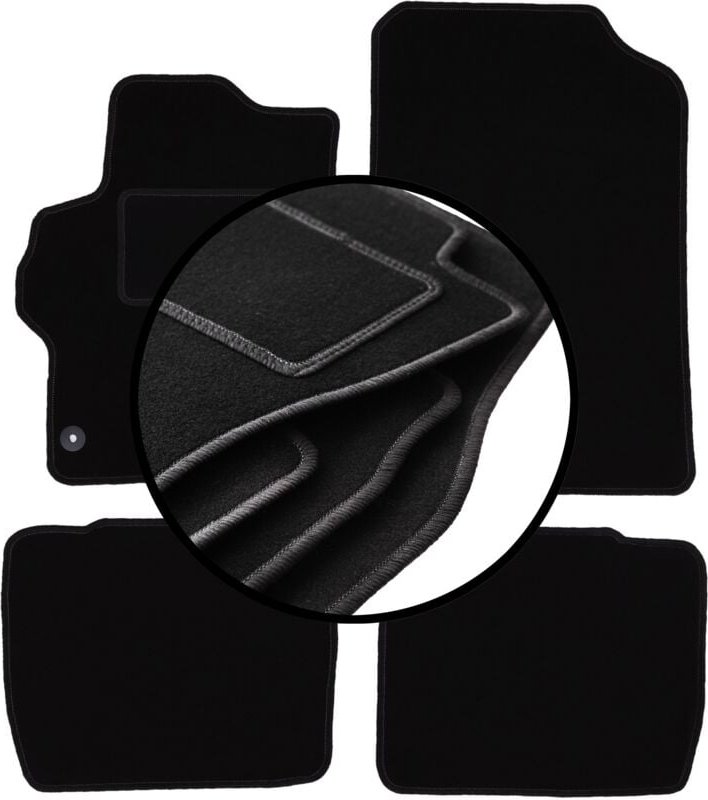 Komplettset Veloursmatten für: Citroen C-Elysee Limousine (2012-)