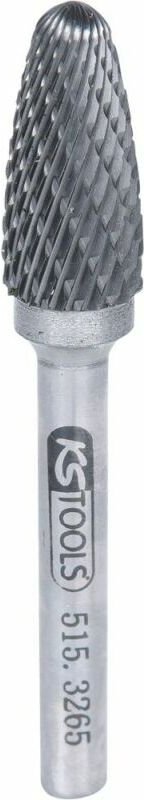 Ks Tools hm Rundbogen-Frässtift Form f, 12 mm