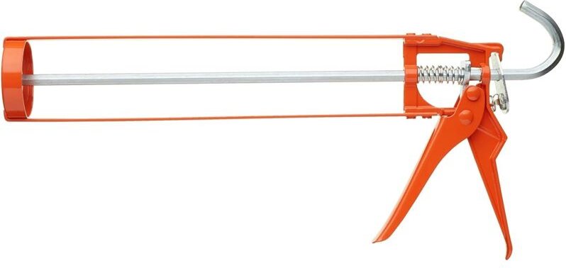 Skelett-Kartuschenpistole zum Auftragen von Kartuschendichtstoffen, Dichtungsmassen, Silikonen und Klebstoffen, sanfte W...