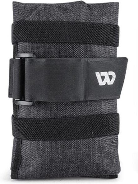 Faltbare aufbewahrungstasche fur fahrradsattel - grau