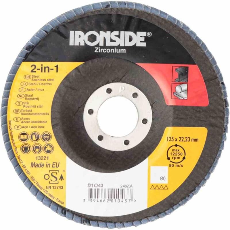 Fächerschleifscheibe Ø125 K80