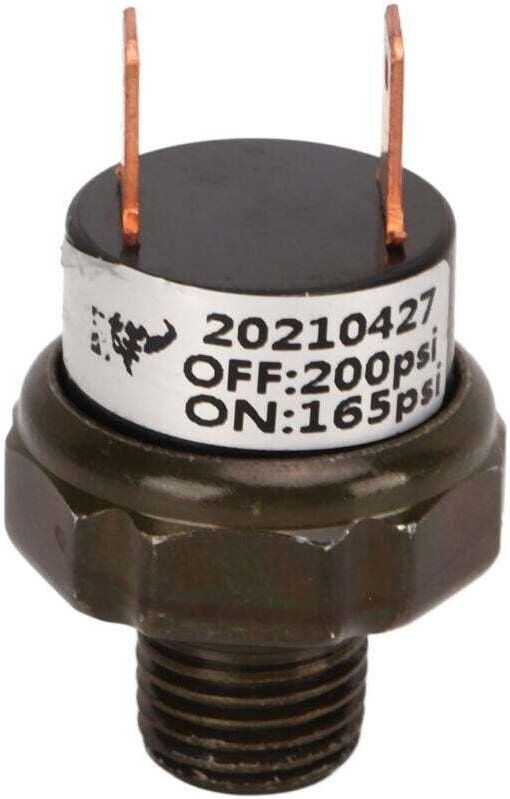 Luftkompressor-Druckregelventil, Edelstahl, Auto-Ersatzteil für Zughupen, 165–200 PSI