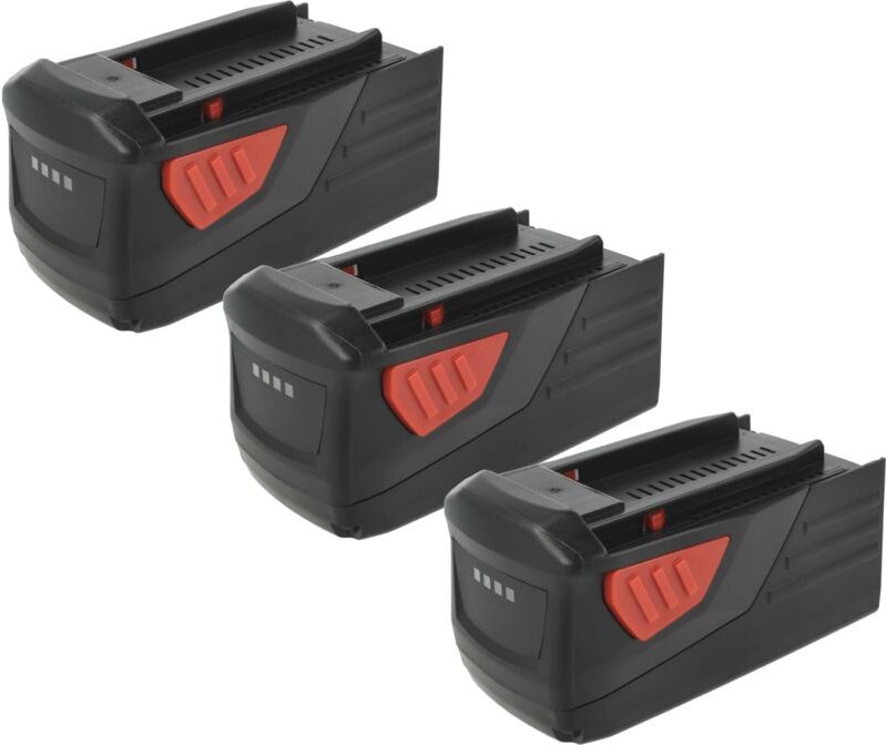 vhbw 3x Akku kompatibel mit Hilti WSC 7.25-A36, TE 7A, TE7A Werkzeug (5000 mAh, Li-Ion, 36 V)