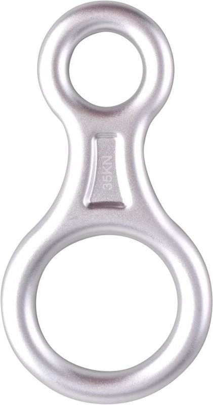 Abseilgerät, Abseilgerät, 35 kN, Aluminium-Abseilgerät, Abseilgerät mit 8-facher Abseilvorrichtung, Klettern für die Erh...