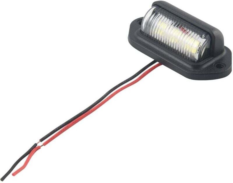 Set mit 2 12V LED-Kennzeichenleuchten für Autos, Boote, Motorräder, Flugzeuge, Wohnmobile, LKWs, Anhänger und Außenbeleu...
