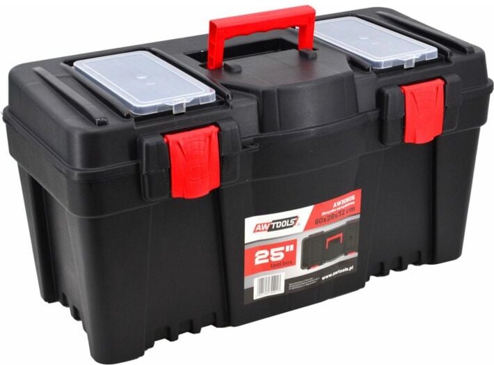 Awtools skrzynka narzędziowa 25 " z organizerem 60x28x32cm