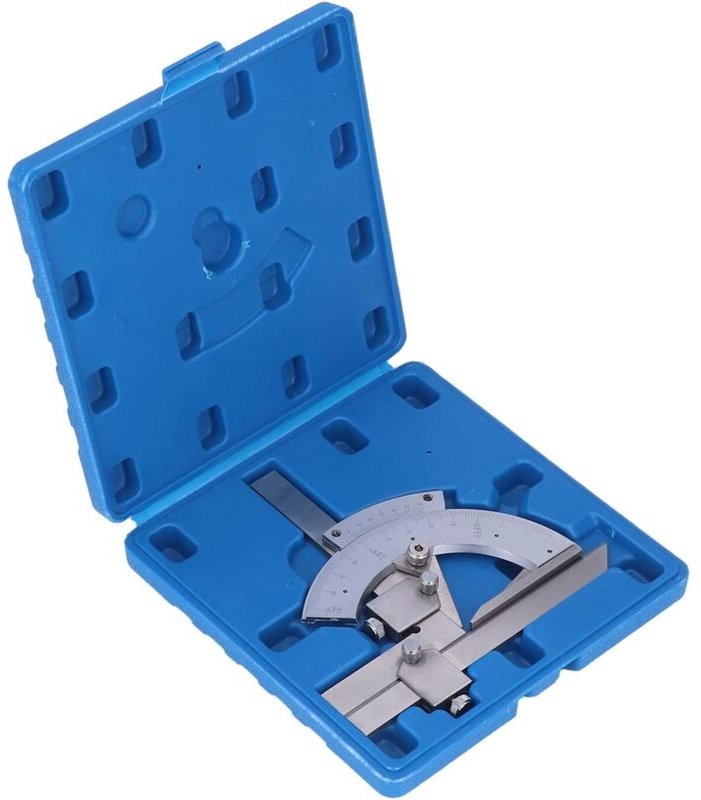 Nonius-Winkelmesser 0 bis 320°, Universal-Feinjustierwinkelmesser, Messwerkzeug für die Holzbearbeitung, Winkelmesser