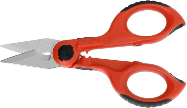 Intercable Elektrikerschere mit Zwei-Komponenten-Griff und Drahtschneider, 150 mm