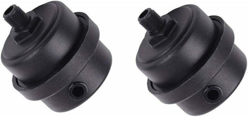 Set mit 2 geräuscharmen Filtern für Luftkompressoren, Kunststoffgehäuse, Kolbenschalldämpfer für Ventilatoren, Luftkompr...