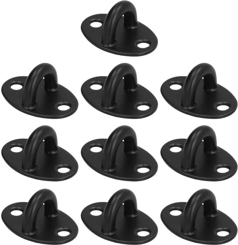 Set mit 10 U-förmigen Ösenhaken, robuste Deckenhaken aus Edelstahl, Mini-Deckenhaken zum Aufhängen von Schaukeln, Stühle...
