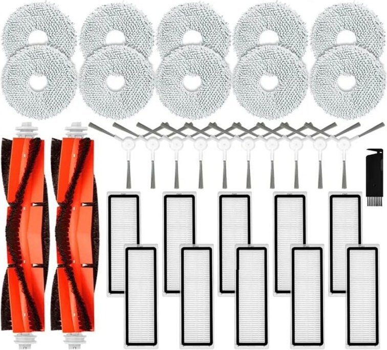 Ersatzteile Zubehör Hauptseitenbürste Hepa-Filter Mopptuch Lappen