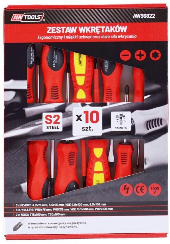 AWTOOLS ANTRIEBSWERKZEUG-SET S2 / 10 St.