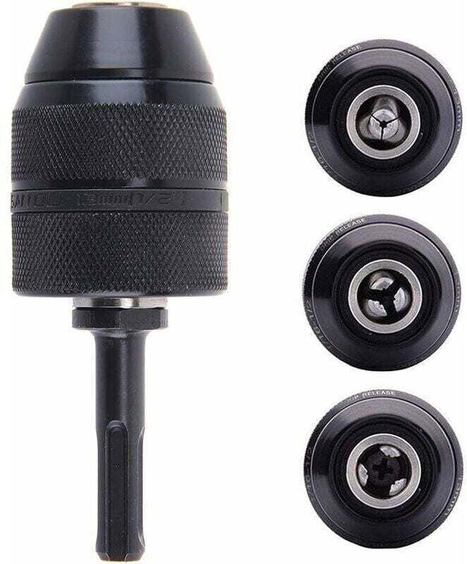 SDS-Plus-Adapter, 2–13 mm Schnellspann-Bohrfutter mit Selbstklemmung, Hochleistungs-Profi-Bohrfutter 1/2–20UNF, schlüsse...