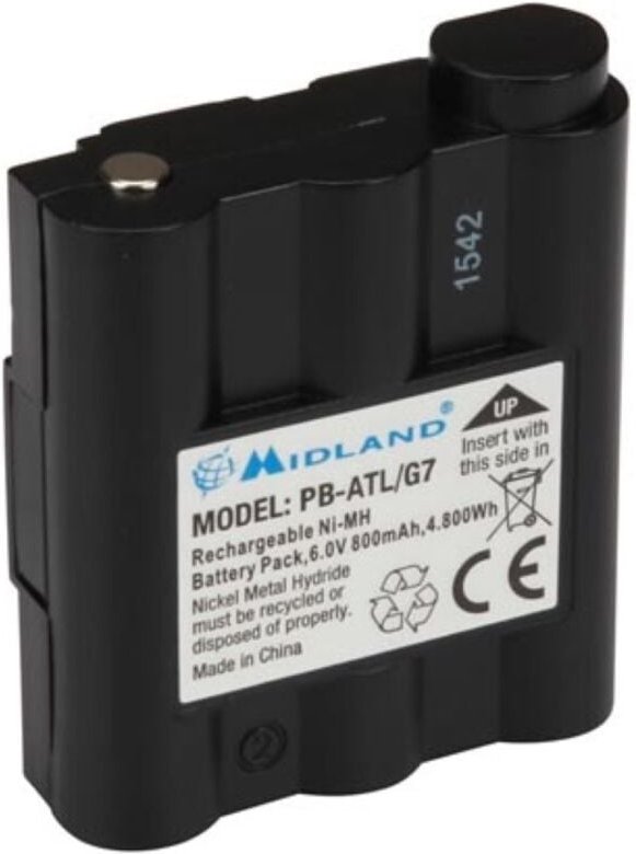 Midland - ersetzt Original-Akku (Original) PB-ATL/G7 Funkgeräte-Akku 6 v 700 mAh