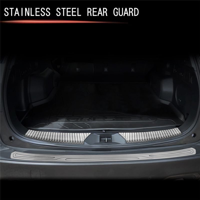 Auto-Kofferraumschutzblech Aus Edelstahl für Forester 2025, Heckkofferraumschutzblech, Silber