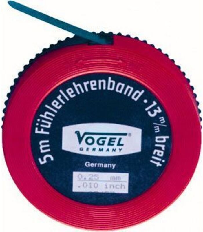 Vogel Germany Fühlerlehrenband 5 Meter Messbereich 0,50 mm gehärteter Federstahl