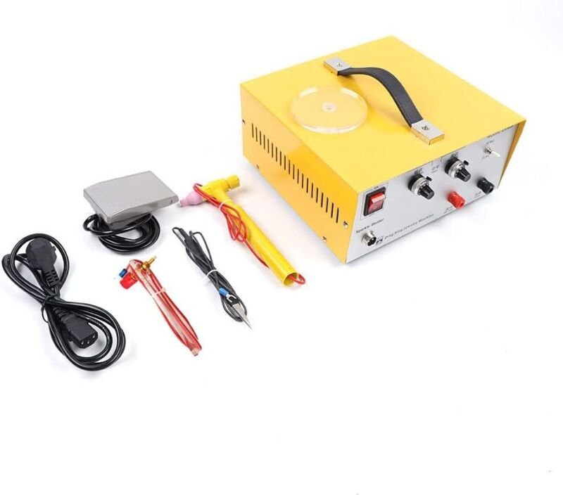 80A Dx-808 Pulse Spot Welder Schmuck Punktschweißmaschine Punktschweißgerät Gold Silver Jewelry Welding Machine Tool Ele...