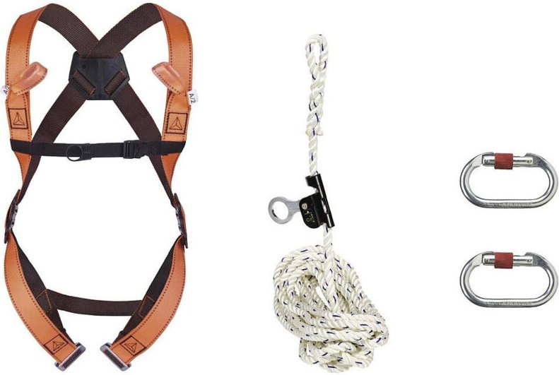 Fallschutzset Für Dachdecker: Har12 + An063/10 + Am002 + 1 Aufbewahrungstasche Delta Plus - Elara150