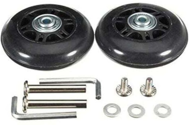 Vtizikl 50 x 18 mm 1 Paire de roulettes de Rechange pour Valise