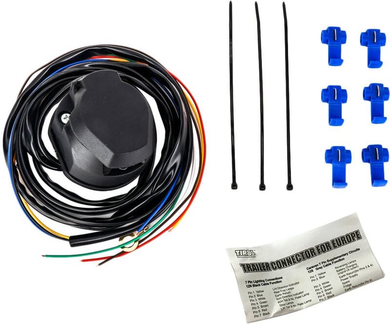 Tlily - Neu 7 Pin Anhänger Buchse Kabel 1,5 m Draht für Auto Verdrahtung Stecker Teile