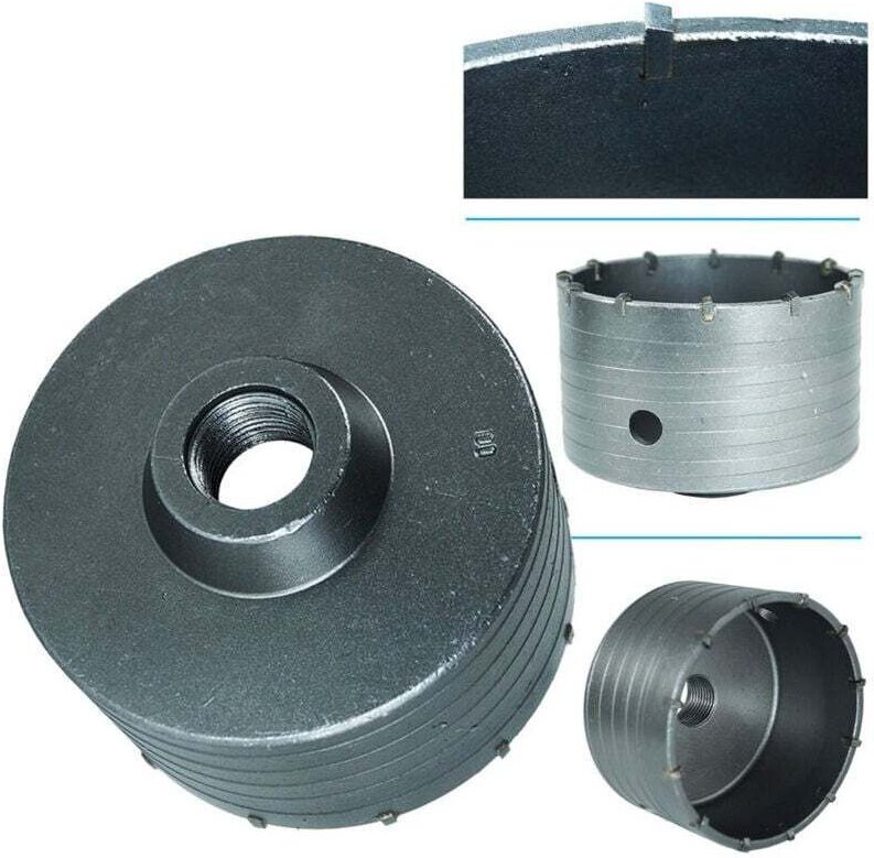 Vtizikl Fresa A Tazza Fer Foro Diametro 100mm Carotatrice Muro Pietra Calcestruzzo Widia -