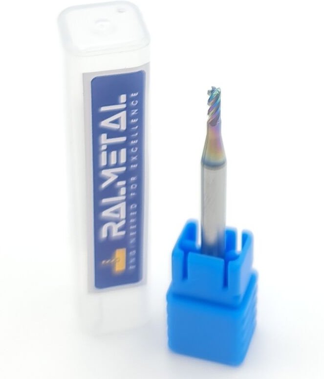 Radialfräser aus Vollhartmetall für Aluminium 2 x R0,2 x 50 mm