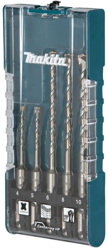 Steinbohrer-Set SDS-plus Centering tip, 5-tlg., ø 4 - 10 mm - Makita