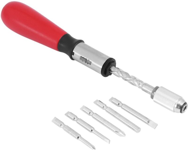 260MM Spiralschraubendreher Handpress-Ratschenschraubendreher mit Schlitz und Bits