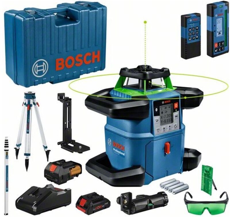 Bosch Rotationslaser GRL 650 CHVG mit Messstab GR 500 Professional