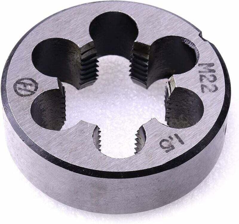 Metrische Schneideisen, M22 x 1,5 mm, metrisches Rechtsgewinde, 1 Stück