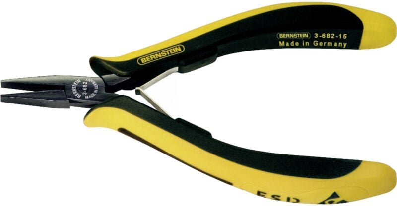 Tools for Electronics 3-682-15 esd Flachzange Gerade Spezialstahl 130 mm - Bernstein