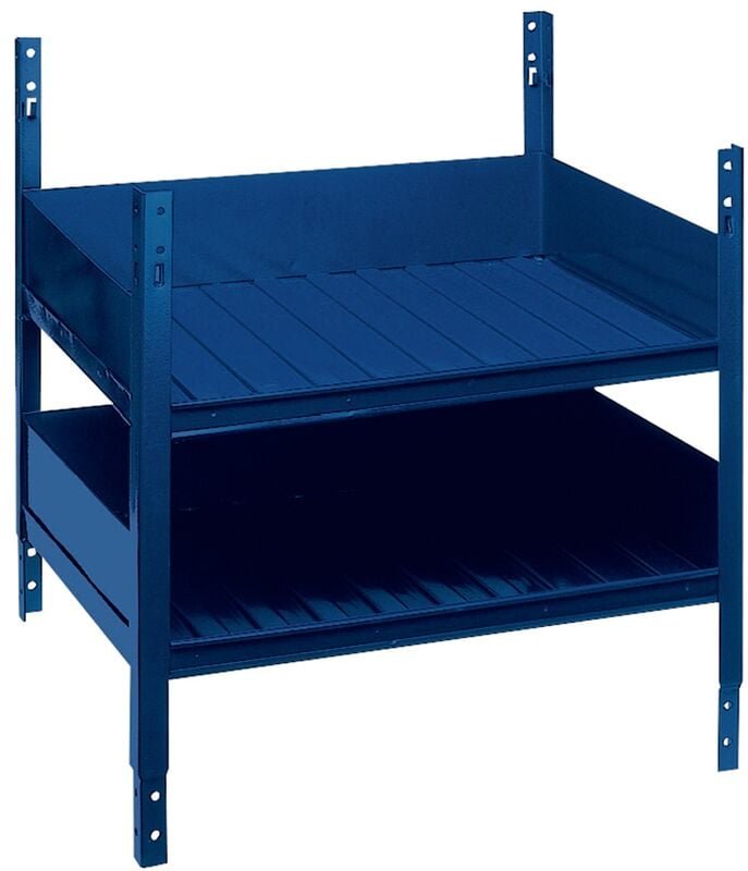 Regalelement LOGS 40 H520xB540xT390mm blau RAL 5022 m.Doppelfachboden LOGS - LOGS 40 RAL 5022