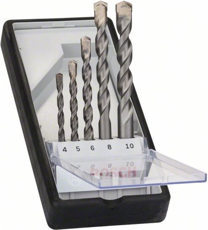 Betonbohrer-Robust Line-Set CYL-3 Silver Percussion 5tlg. 4 - 10 mm - 2607010524 - Bosch