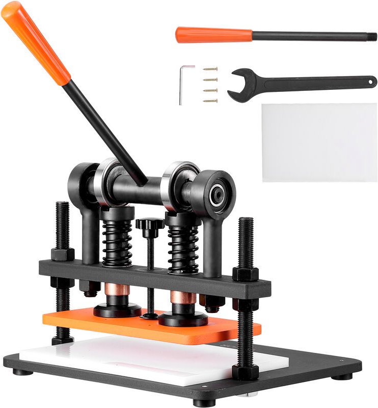 Mophorn - vevor Leder Stanzmaschine Manuelle Lederschneidemaschine 28 x 14 cm, Leder Prägemaschine 1,5 t Belastbare Lede...