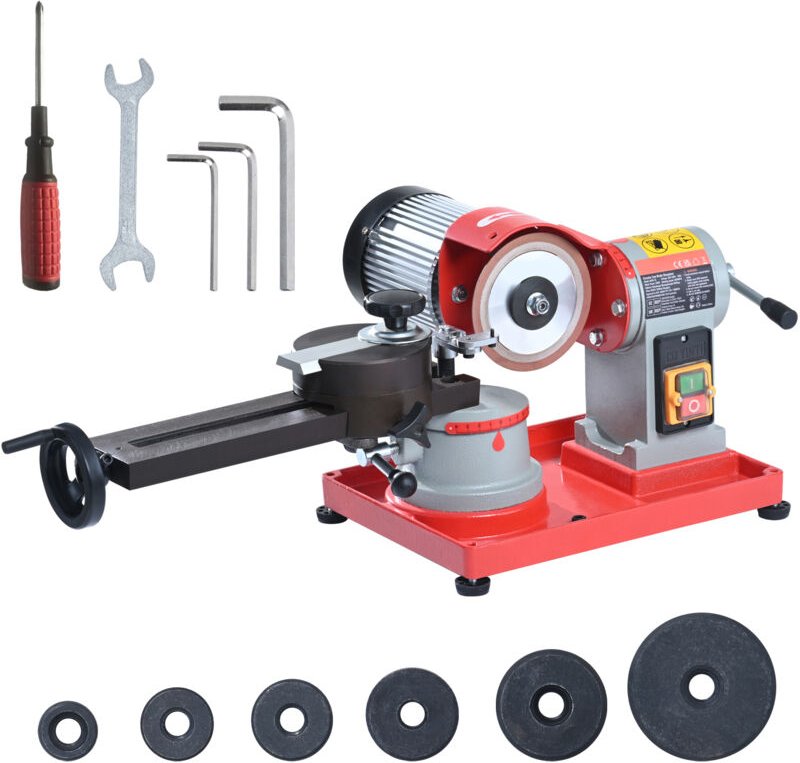 Mophorn Kreissägeblatt-Schärfgerät, 370 W, 3600 U/min und 5-Zoll-Schleifrad,Schärfere Klingen