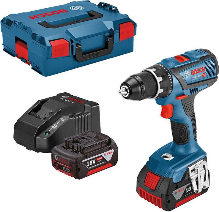 Bohrmaschine Bosch 18V lithium-batterie gsb 18V-28 + koffer und zubehör