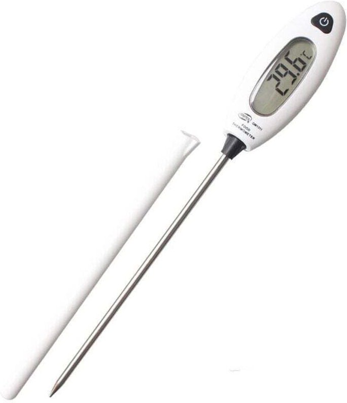 XVX - Küchenthermometer, langer Temperaturfühler, digitales Kochthermometer, sofort ablesbar, 5 Sekunden, großes LCD-The...