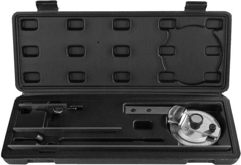 360-Grad-Stahl-Universal-Winkelmesser, Winkelmesser, Messlineal mit Lupe