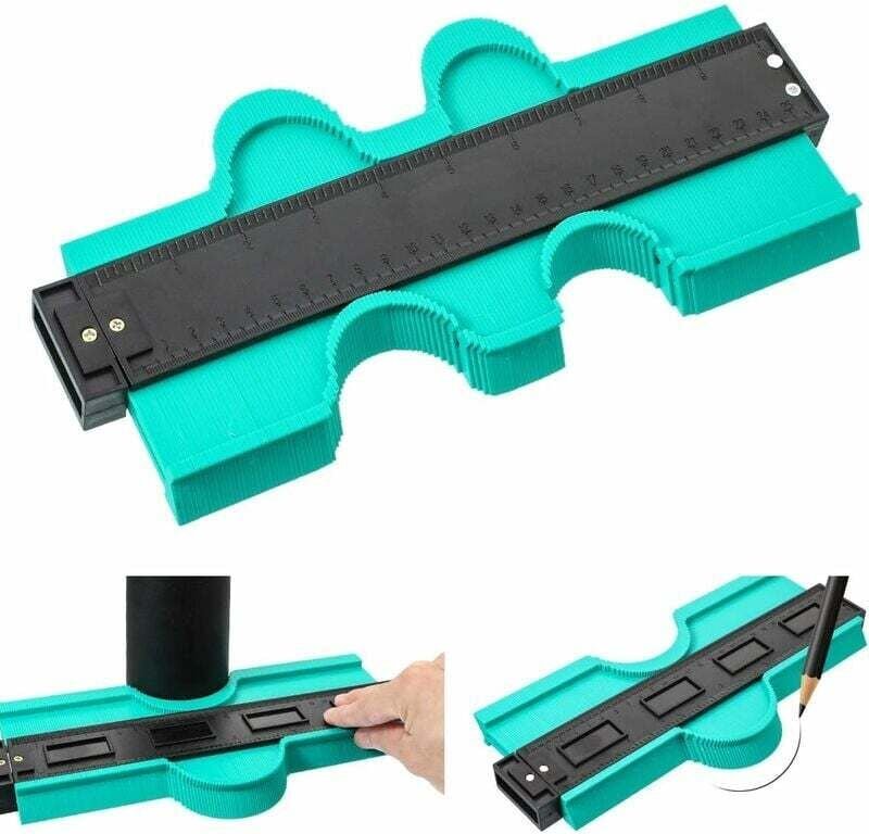 25 cm arretierbares Konturenmessgerät, Profilkopierer, Markierungswerkzeug, unregelmäßiges Instrument, Konturenduplikato...