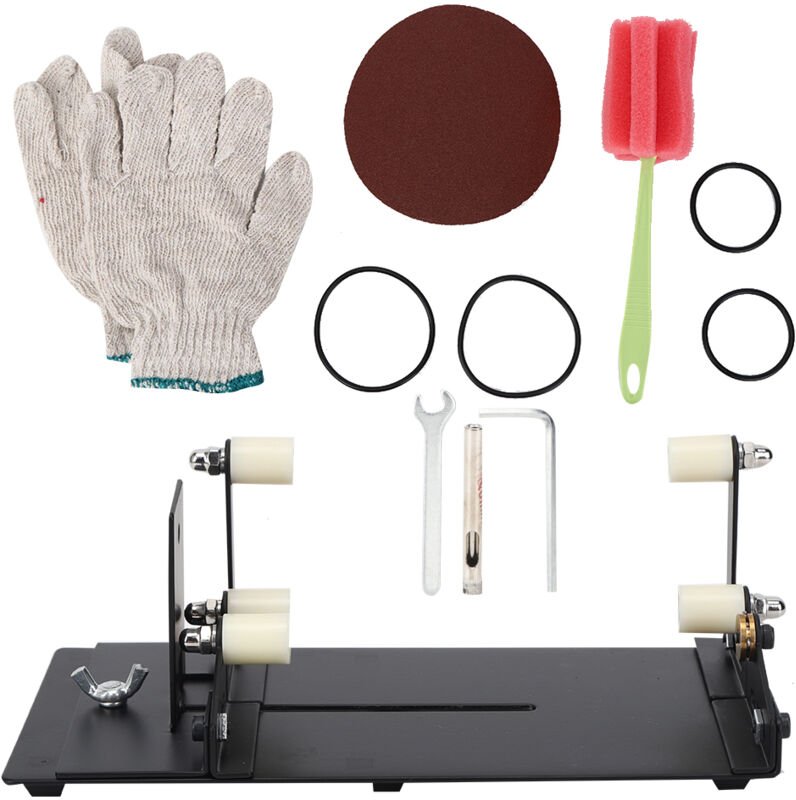 Glasflaschenschneider, Edelstahl-Cr-Glasflaschenschneider mit 3 Rollen zum Schneiden von Glas