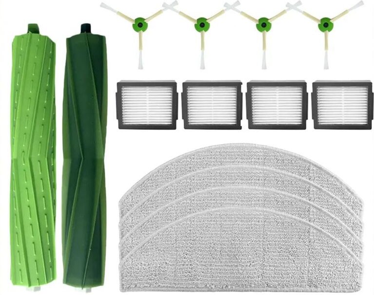 Für Combo J5 Roller Seite Pinsel Filter Mopp Tücher Lappen