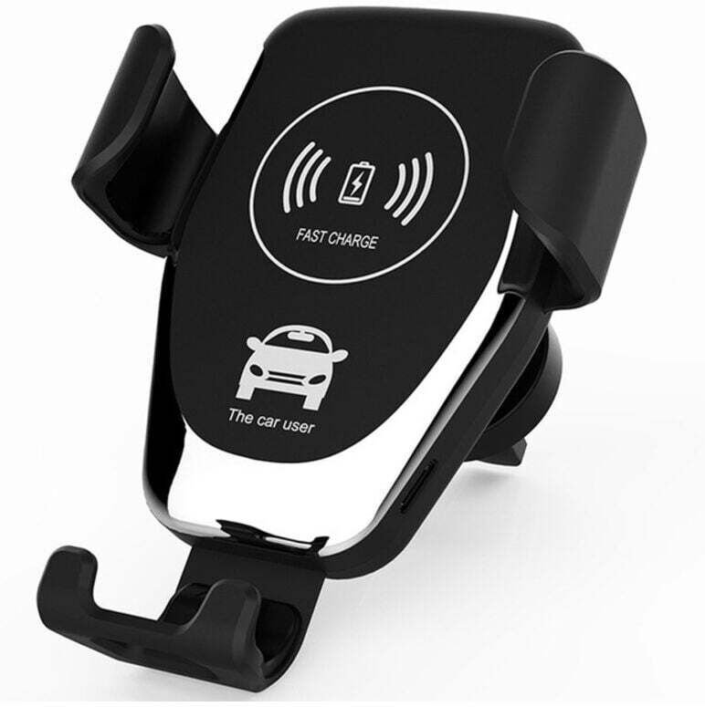 Kabelloses Autoladegerät, Induktions-Autoladegerät, Kabellose Handyhalterung, Handyhalterung, Qi-Schnellladefunktion, Au...