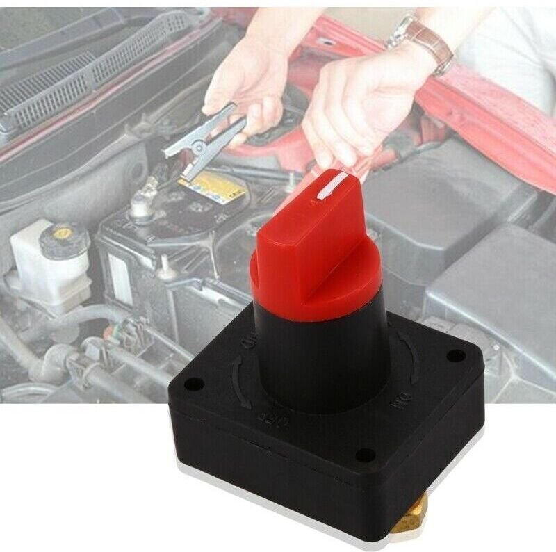 100-Ampere-Batteriebetriebener Drehtrennschalter, geeignet für Automobile und Schiffe, 12-24 Volt.