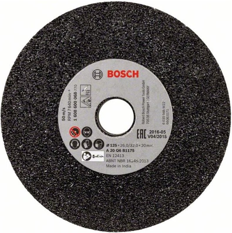 Schleifscheibe für Geradschleifer 125 mm 20 mm 20 - Bosch