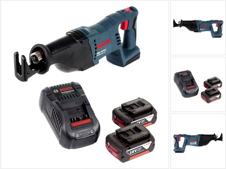 Bosch GSA 18 V-Li Akku Säbelsäge 18V + 2x Akku 3,0Ah + Ladegerät
