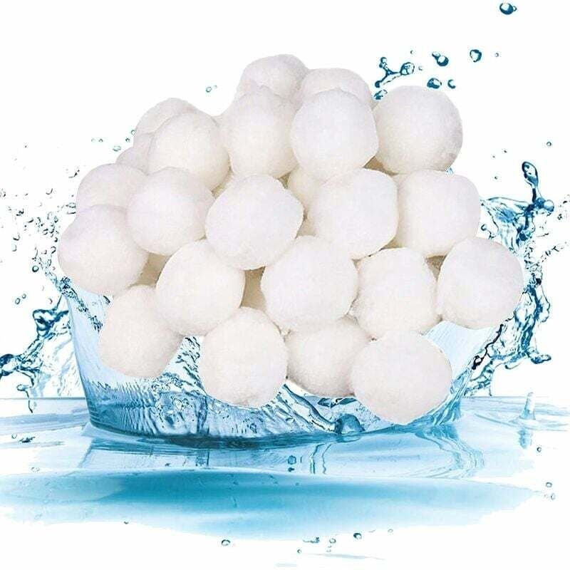 Bolas de filtro de arena para piscinas, 700 g, para limpieza de piscinas, de fibra, para bombas de piscina.