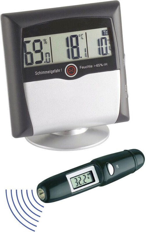 MS-10 Luftfeuchtemessgerät (Hygrometer) 1 % rF 99 % rF Set Hygrometer + Infrarot - The - Tfa Dostmann